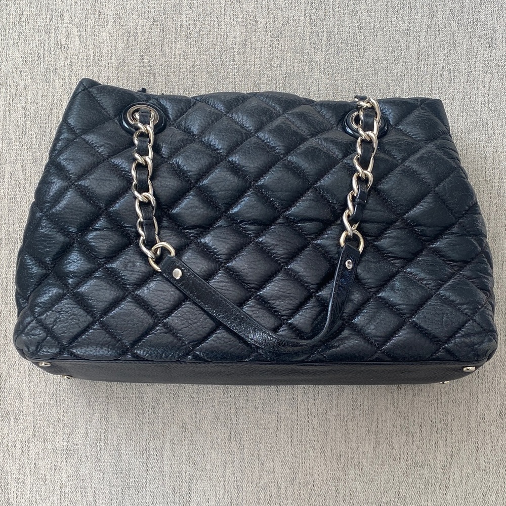Kate Spade Quilted Black Leather Handbag - Picture 4 of 7